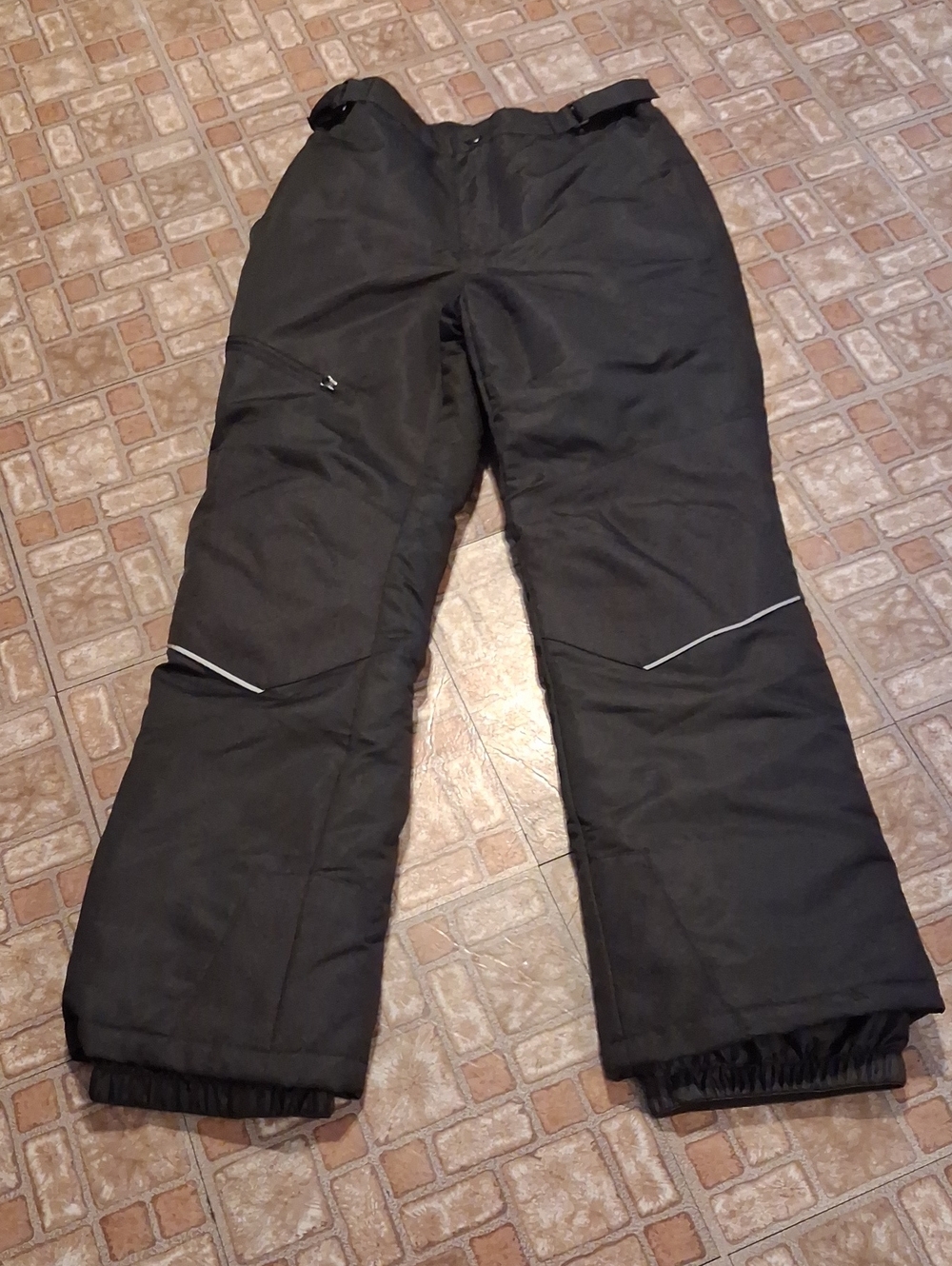 Swiss Tech Black Snow/Ski Pants with Reflective Trim